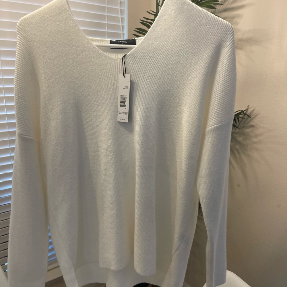 Tahari sweater with hood  - 60% off